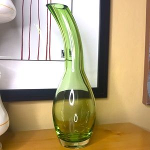 VTG Mikasa  Retro Lime Gooseneck Vase